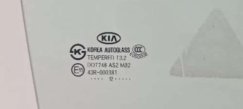 KIA Picanto 1 Door Window Front Right Side