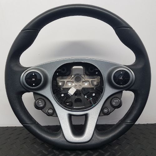 SMART FORFOUR 453 2015 MULTIFUNCTION LEATHER STEERING WHEEL