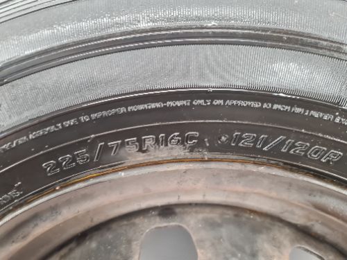 FIAT DUCATO MK4 (290/295) 2016 6JX16" STEEL WHEEL WITH TYRE BLACK
