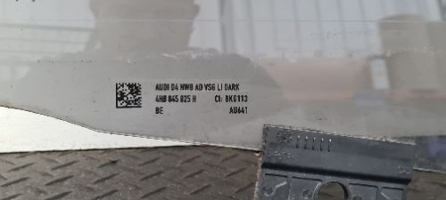 AUDI A8 MK3 FL (4H) (D4) 2015 Door Window Glass Rear Left Side
