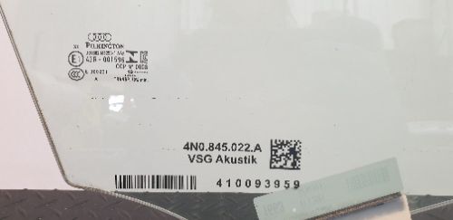 Audi A8 MK4 D5 2019 Door Window Glass Front Right Side