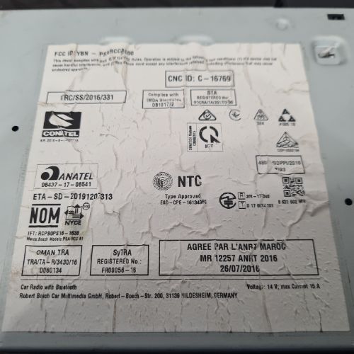 Vauxhall Vivaro MK3 (K0) 2020 Bosch Head Unit No Code