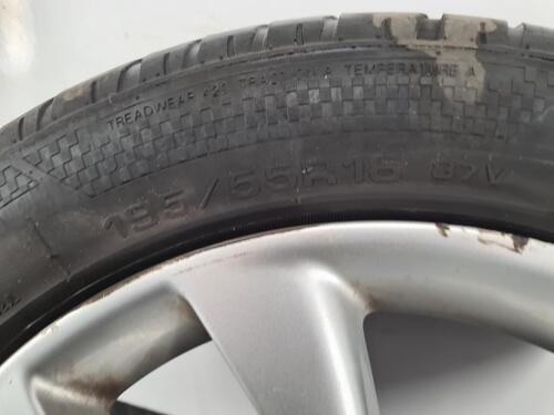 VAUXHALL ADAM SET OF 4 ALLOY WHEELS & PART WORN TYRES AAK9 X4 195 55 16